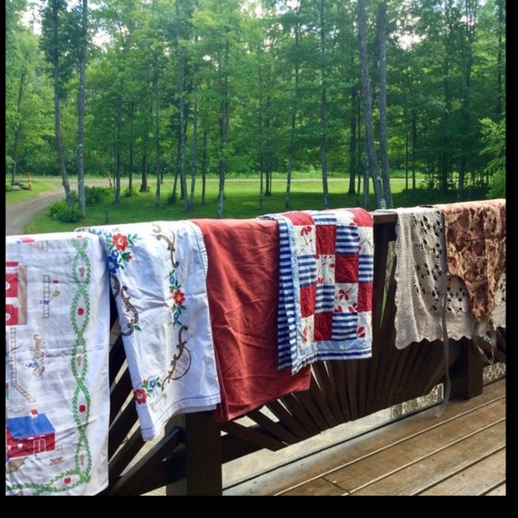 ⚜️  Vtg Palazzo JumpSuit Navy w/Lace Collar & Shoulder Pads JEFFREY DARA - Picture 7 of 16